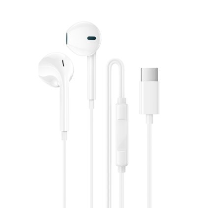 Borofone slúchadlá BM100 Fuente s mikrofónom Type C (DAC) biela