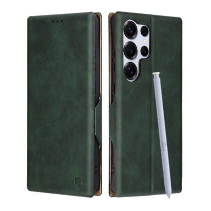 Techsuit – Safe Wallet Plus – Samsung Galaxy S25 Ultra – zelená