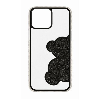 Zadný kryt teddy bear pre iPhone 16 Pro Max čierny