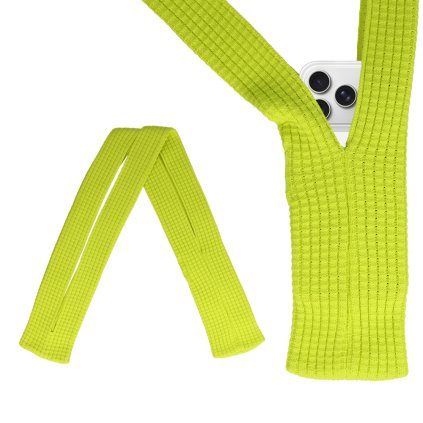 Popruh s vreckom - žltý