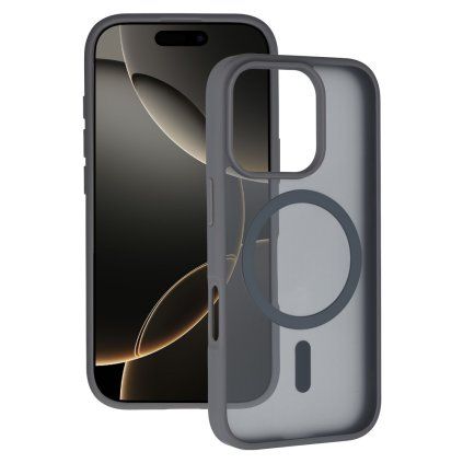 Obal Tel Protect aura matte magsafe pre iPhone 16 Pro Max sivý