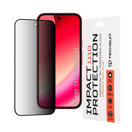 Ochranné sklo Techsuit - 111D privacy full glue - Google Pixel 10a čierne