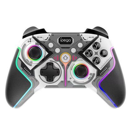 gamepad iPega 9666HH bluetooth RGB pre Android/iOS/PS3/PS4/PC/N-Switch sivý