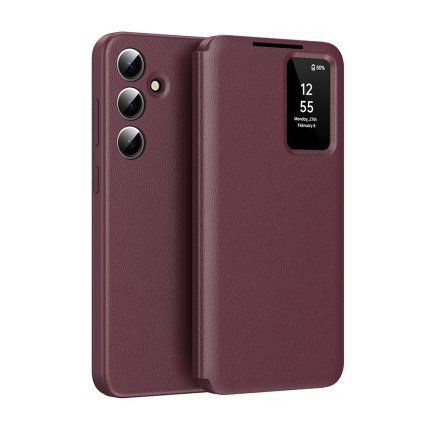 Techsuit SmartView Series pre Samsung Galaxy S25 FE červená