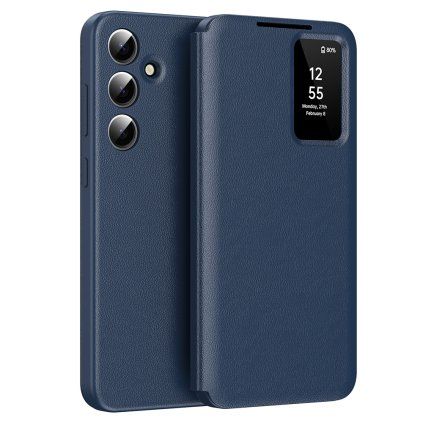 Techsuit SmartView Series pre Samsung Galaxy S25 modrý