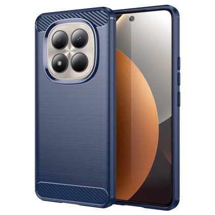 Kryt Techsuit Carbon Silicone pre Xiaomi Redmi Note 15 Pro 4G modrý