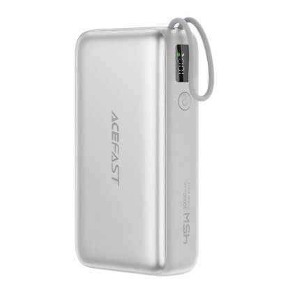 Powerbanka Acefast M34 45W 20000mAh strieborná