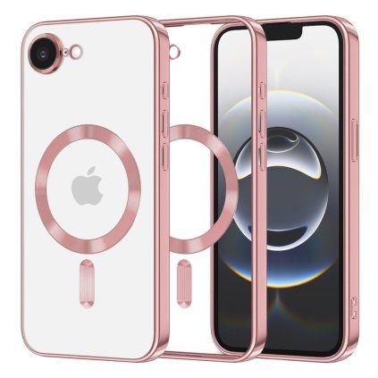 Techsuit Luxury Crystal MagSafe pre iPhone 16e ružová