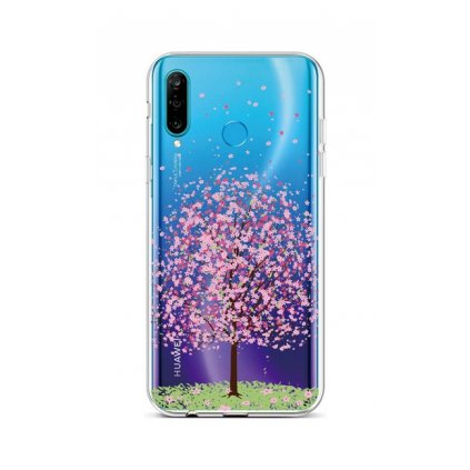 Zadný silikónový kryt na Huawei P30 Lite Blossom Tree