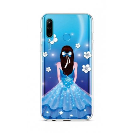 Zadný silikónový kryt na Huawei P30 Lite Blue Princess