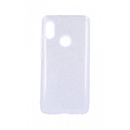Zadný pevný kryt Forcell na Xiaomi Redmi Note 5 glitter strieborný