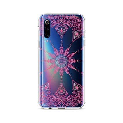 Zadný silikónový kryt na Xiaomi Mi 9 Pink Mandala