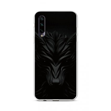 Zadný silikónový kryt na Xiaomi Mi A3 Čierny vlk
