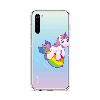 Zadný silikónový kryt na Xiaomi Redmi Note 8 Flying Unicorn