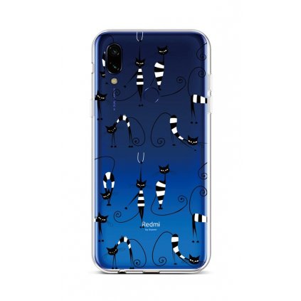 Zadný silikónový kryt na Xiaomi Redmi 7 Cats 1