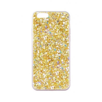 Zadný silikónový kryt na iPhone 7 Shining zlatý