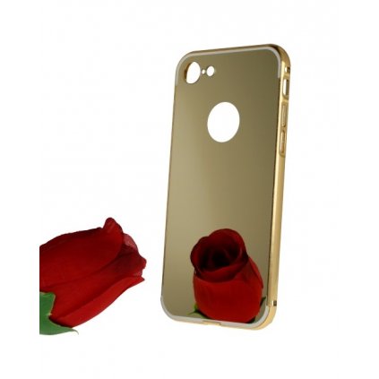 Zadný Zrkadlový kryt na iPhone 8 zlatý