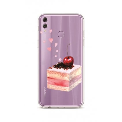 Zadný silikónový kryt na Honor 8X Cherry Cake