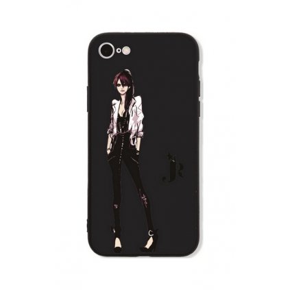 Zadný pevný kryt GLASS na iPhone 7 Fashion Girl