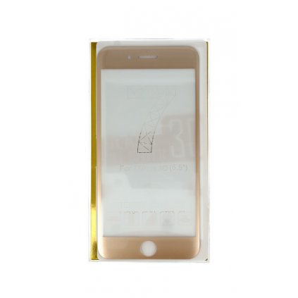 Polykarbonátová ochrana displeja BestGlass na iPhone 7 Plus 3D zlatá