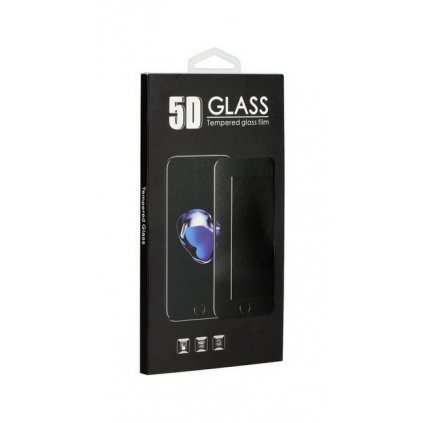 Tvrdené sklo BlackGlass na iPhone X 5D bielej