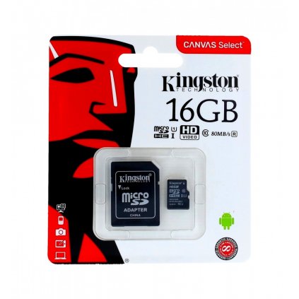 Pamäťová karta Kingston 16GB Class 10