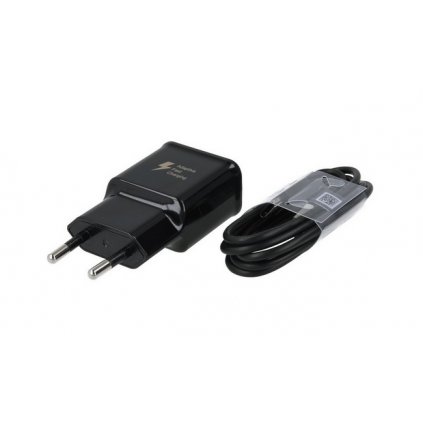 Originálna rýchlonabíjačka Samsung EP-TA20EBE + micro USB ECBDU4EBE čierna 2A