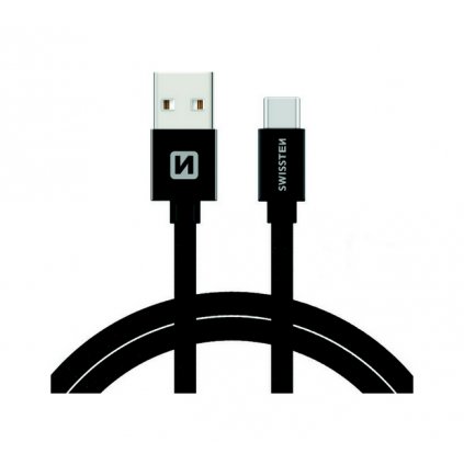 Dátový kábel Swissten USB-C (Type-C) 1,2m čierny