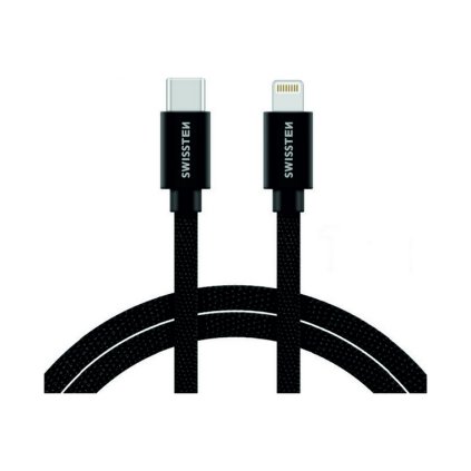 Dátový kábel Swissten USB-C / Lightning 1,2m čierny