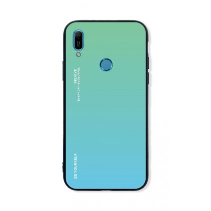 Zadný pevný kryt LUXURY na Huawei Y6 2019 dúhový zelený