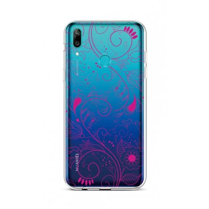 Zadný silikónový kryt na Huawei Y6 2019 Pink Ornament