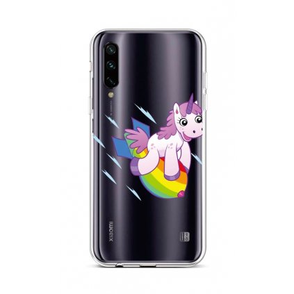 Zadný silikónový kryt na Xiaomi Mi A3 Flying Unicorn