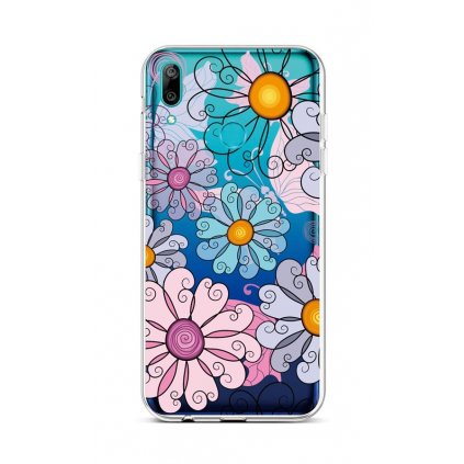 Zadný silikónový kryt na Huawei Y6 2019 Colorful Daisy