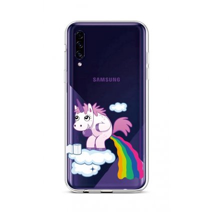 Zadný silikónový kryt na Samsung A30s Rainbow Disaster