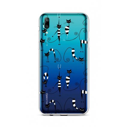 Zadný silikónový kryt na Huawei Y6 2019 Cats 1