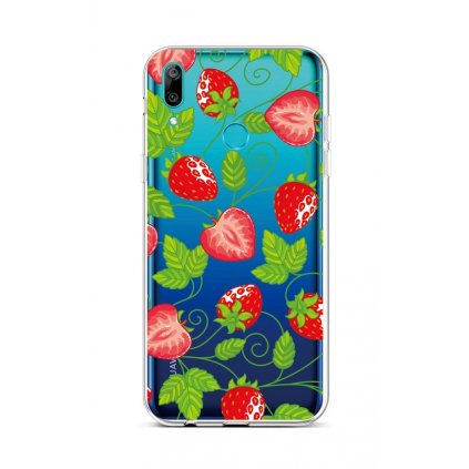 Zadný silikónový kryt na Huawei Y6 2019 Strawberries