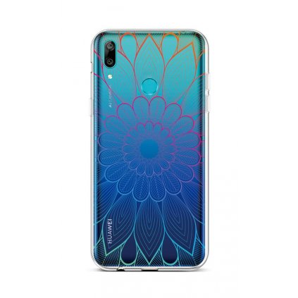 Zadný silikónový kryt na Huawei Y6 2019 Rainbow Mandala