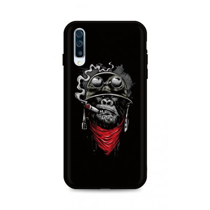 Zadný silikónový kryt DARK na Samsung A50 Gorilla