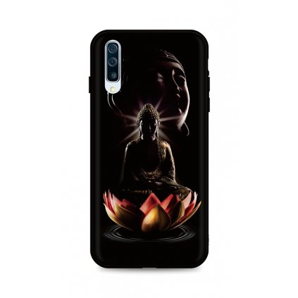Zadný silikónový kryt DARK na Samsung A50 Meditation