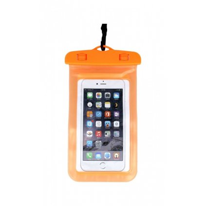 Univerzálne vodotesné puzdro na mobil oranžové