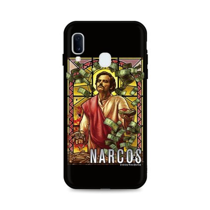 Zadný silikónový kryt DARK na Samsung A20e Narcos