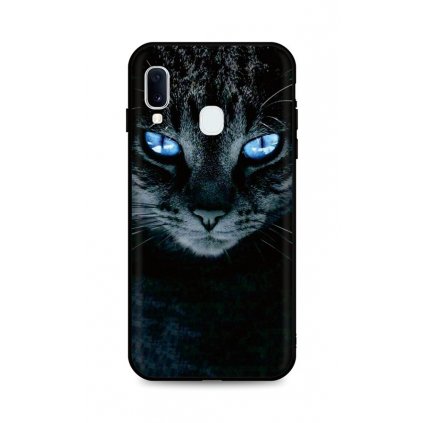 Zadný silikónový kryt DARK na Samsung A20e Dark Cat
