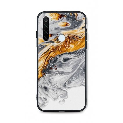 Zadný pevný kryt LUXURY na Xiaomi Redmi Note 8T Marble šedo-zlatý