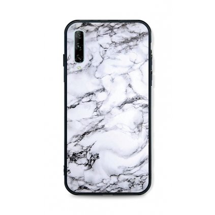 Zadný pevný kryt LUXURY na Huawei P Smart Pro Marble White