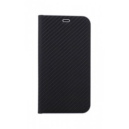 Knížkové puzdro Luna Carbon Book na iPhone 11 Pro Max čierne