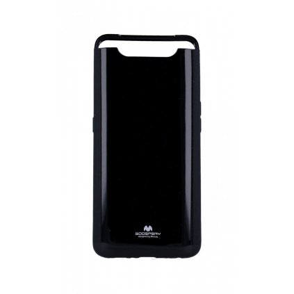 Zadný silikónový kryt Mercury Jelly Case na Samsung A80 čierny