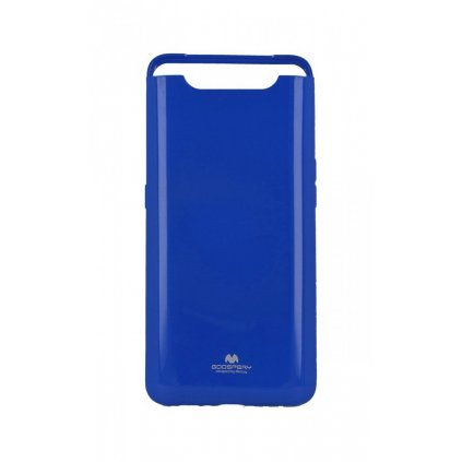 Zadný silikónový kryt Mercury Jelly Case na Samsung A80 modrý