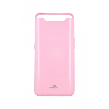 Zadný silikónový kryt Mercury Jelly Case na Samsung A80 ružový