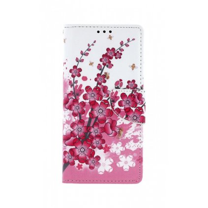 Flipové puzdro na Huawei P Smart Pro Kytičky textil