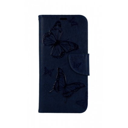 Flipové púzdro na Huawei P30 Lite Butterfly modré tmavé
